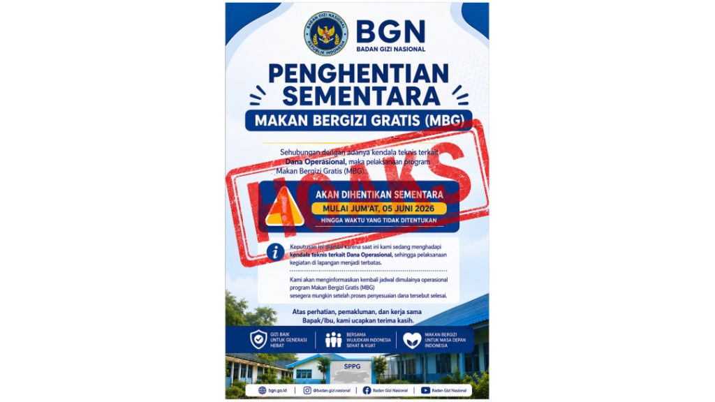 BGN Bantah Isu Penghentian Program Makan Bergizi Gratis, Sebut Informasi yang Beredar Hoaks
