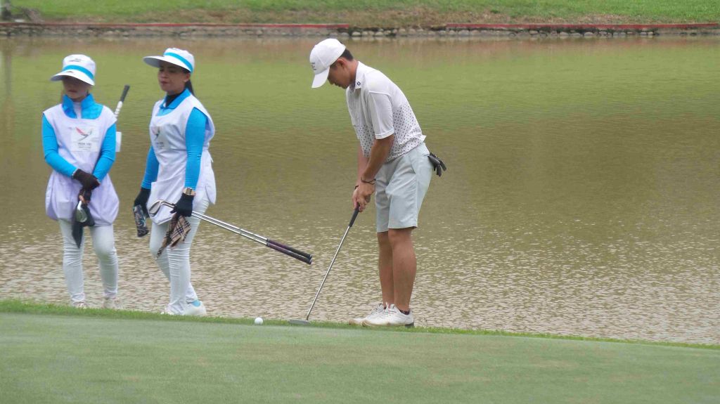 Tampil Lebih Baik di Round 2, Atlet Golf Jatim Yakin Bisa Bawa Pulang Emas