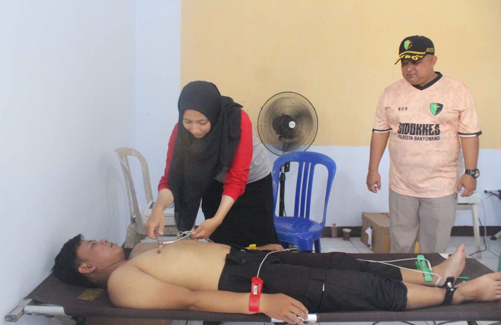 Jelang Pilkada, 850 Polisi Banyuwangi Jalani Pemeriksaan Kesehatan