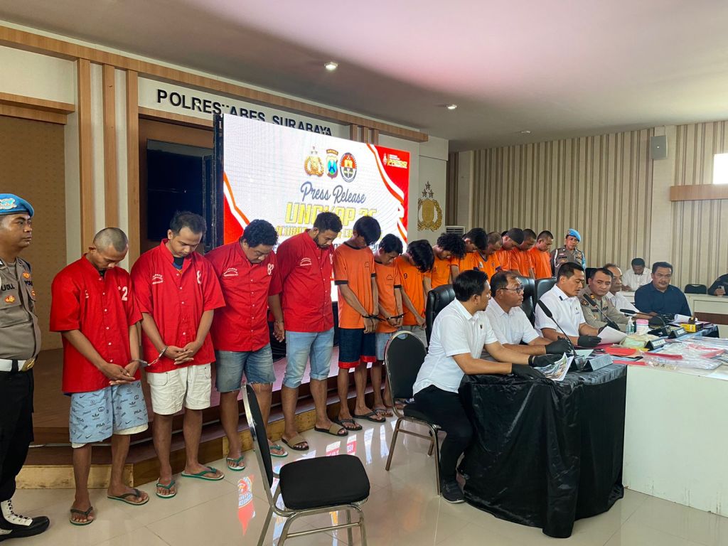 15 Pelaku Curanmor Surabaya Diringkus: Modal Gunting Lipat, Pantau Keteledoran Korban