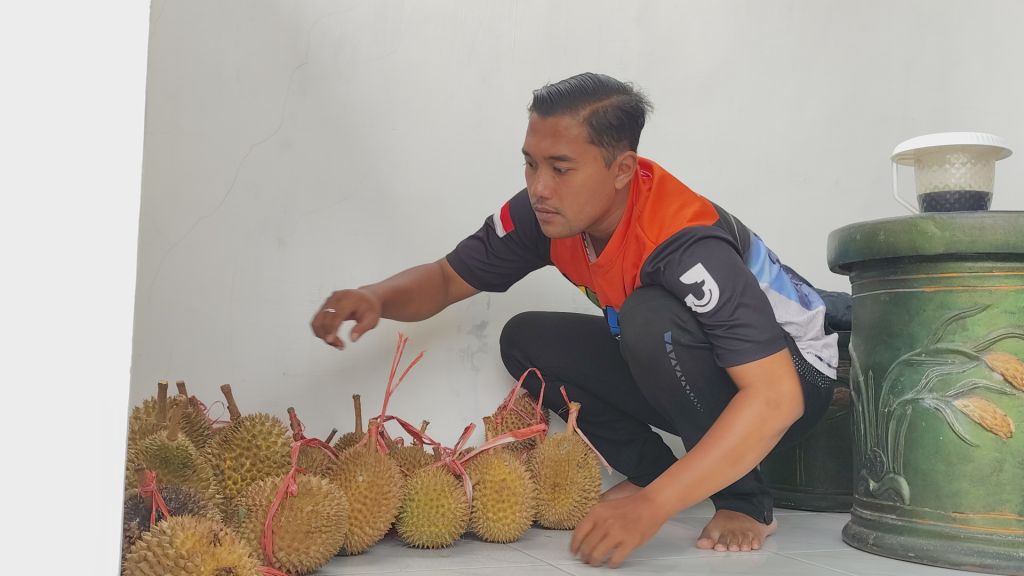 Honorer di Jember Jualan Durian Usai Dirumahkan