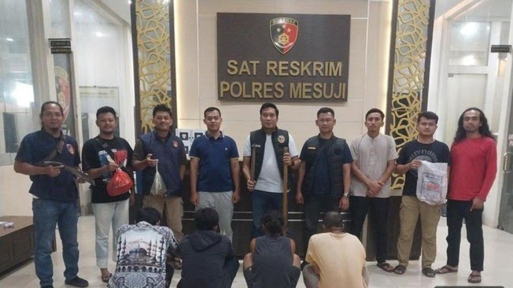 Polisi Ringkus Empat Terduga Pembantai Tapir di Mesuji, Dua Pelaku Masih Diburu