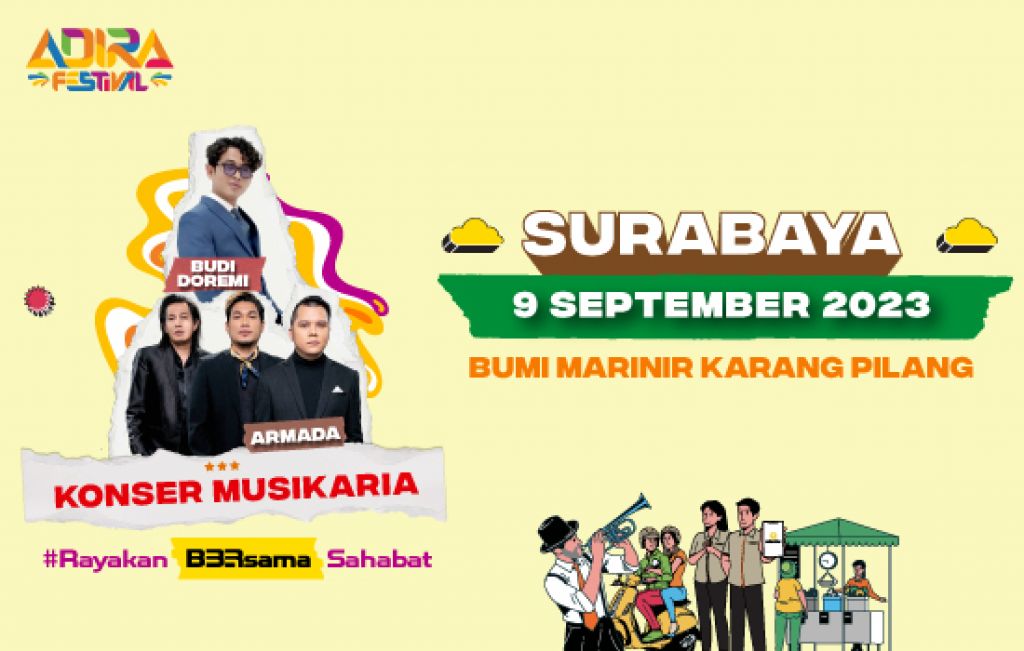 Adira Festival Segera Hadir di Surabaya dengan Selebrasi Warna Warni dalam Harmoni
