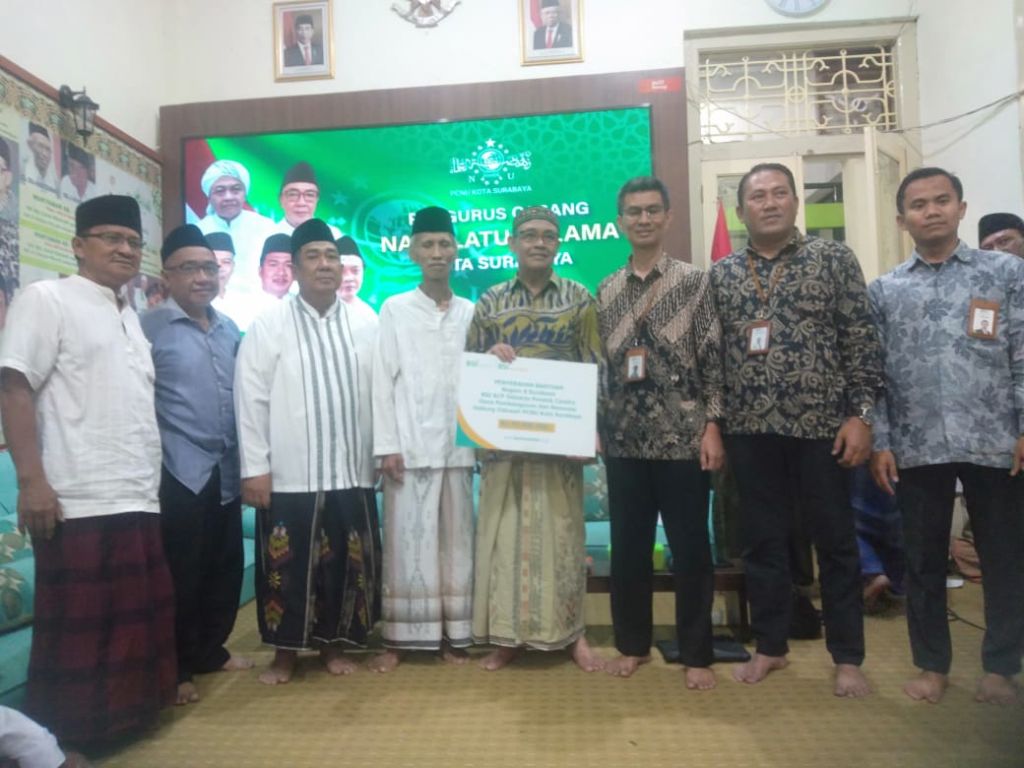 Bantuan Rp50 Juta dari Bank Syariah Indonesia untuk Renovasi Kantor PCNU Surabaya