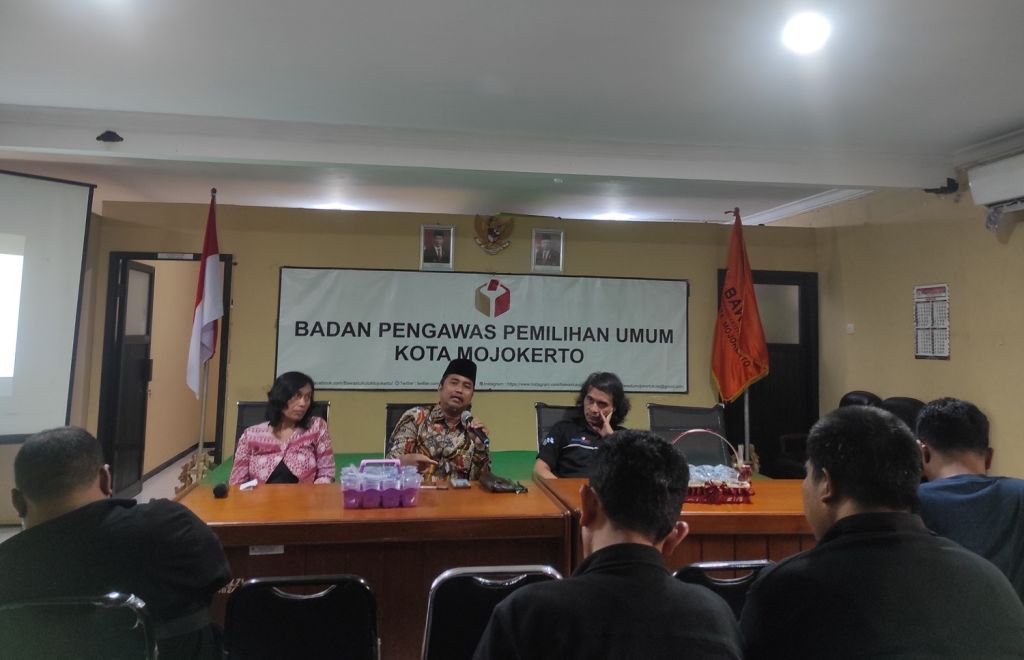 Bawaslu Kota Mojokerto Gandeng Awak Media, PWI: Harus Edukasi Pemilih Pemuda