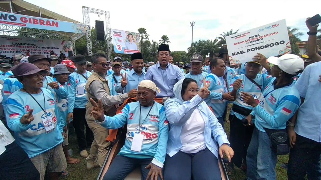 Becak Listrik TKN Prabowo-Gibran Kota Madiun Lahir Atas Dasar Keprihatinan