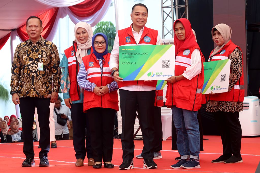 28 Ribu Kader Surabaya Hebat Tercover BPJS Ketenagakerjaan