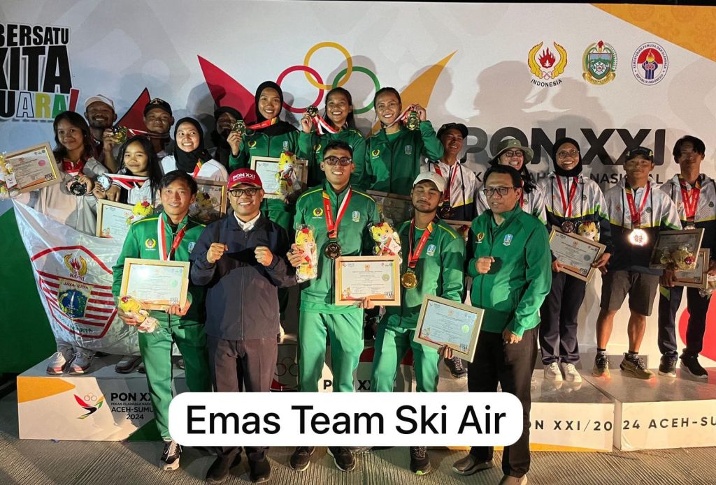 Sabet 7 Emas, Ski Air Jatim Juara Umum di PON XXI Aceh-Sumut 2024