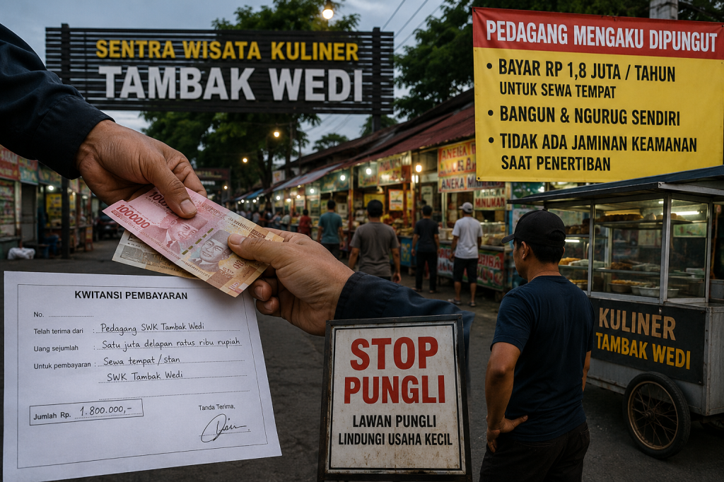 Dugaan Pungli di SWK Tambak Wedi Kian Menguat, Pedagang Beberkan Kwitansi hingga Kisah Intimidasi