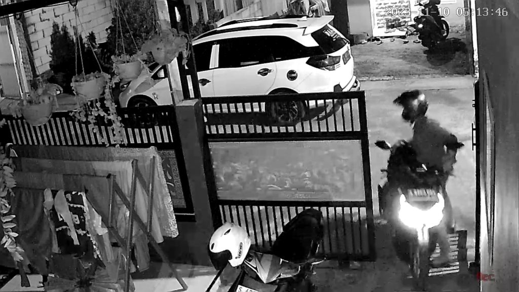 Aksi Curanmor di Jombang Terekam CCTV, Sasar Wilayah Denanyar