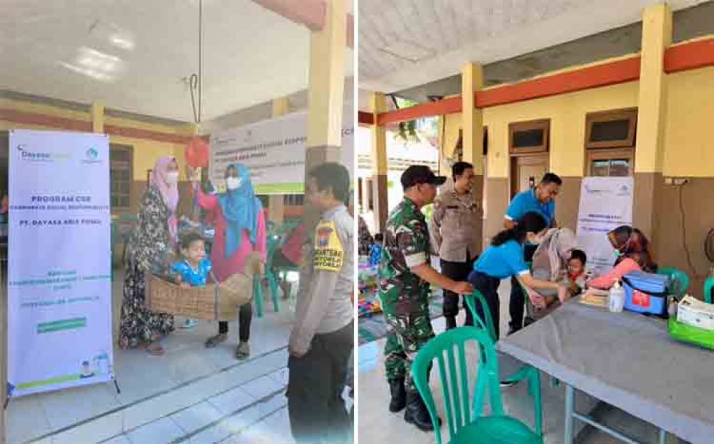 PT Dayasa Aria Prima Memberikan Bantuan Suplemen Tambahan Dalam Kegiatan Posyandu