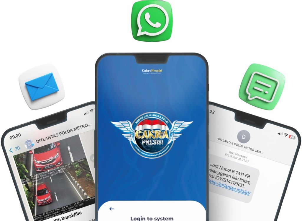 Hari ini, Pemberitahuan Tilang Elektronik di Jakarta Dikirim ke WhatsApp Pelanggar