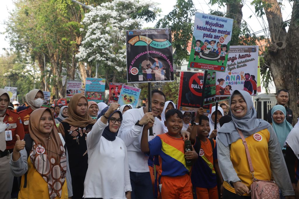 Surabaya Peringati HAN 2024: Kongres Anak hingga Tanam Pohon Mangrove