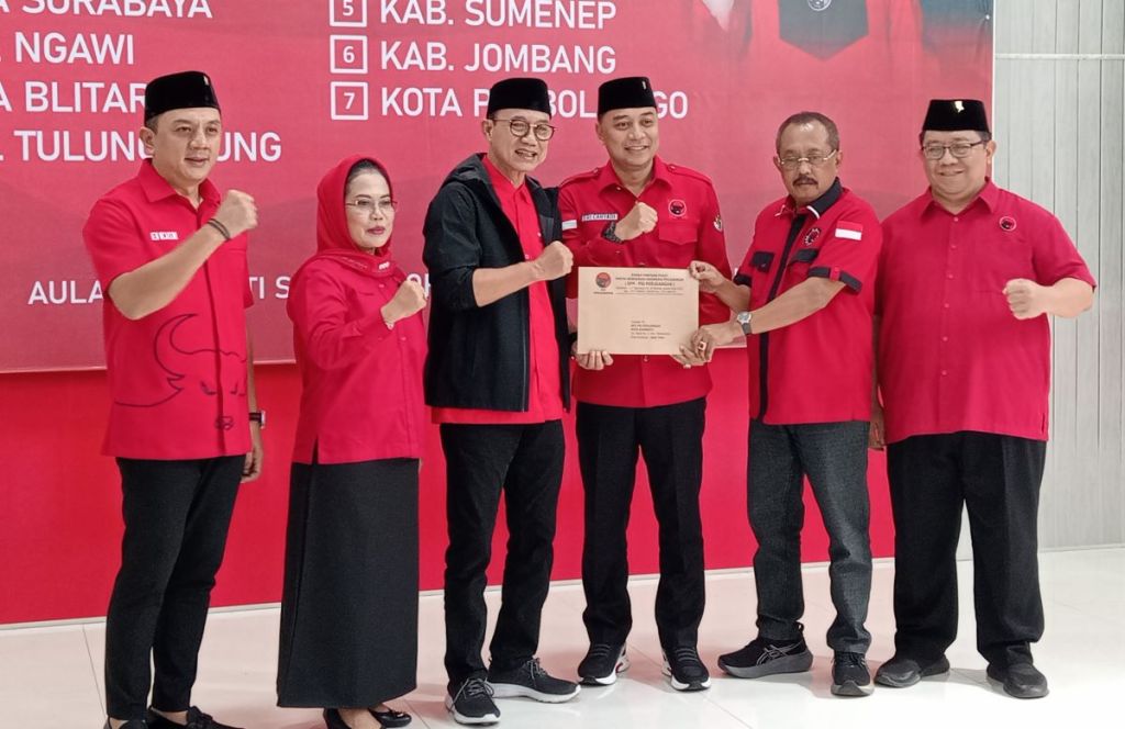 Erji Terima Rekom PIlwali Surabaya 2024, DPC PDIP Segera Berkoalisi