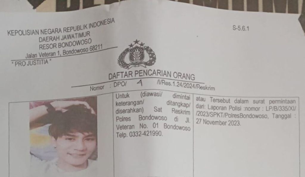 LBH Abu Nawas Bondowoso Gelar Sayembara Tangkap Buron Pencabulan Siswa SD