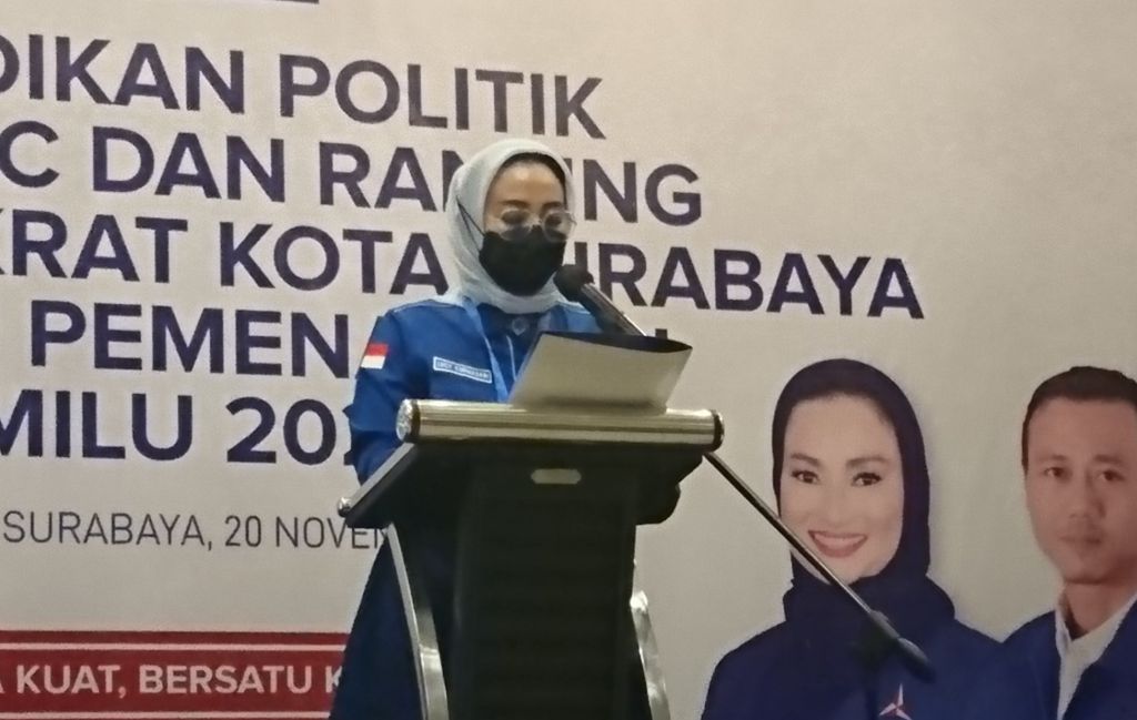 Lucy, Ingatkan Kader Target Demokrat 12 Kursi untuk DPRD Surabaya