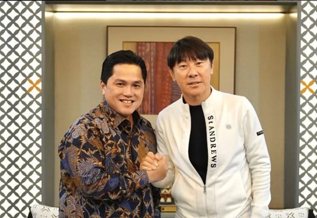 Erick Thohir dan Shin Tae-yong “Follow-an” Lagi, Sinyal Comeback ke Timnas Indonesia?