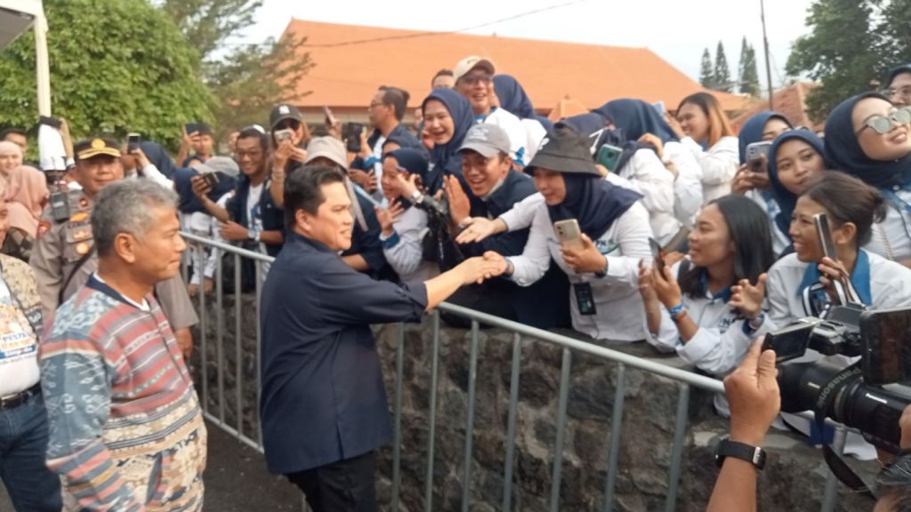 Erick Tohir Kobarkan Semangat Para Pelaku UMKM di Momen Pesta Rakyat Simpedes