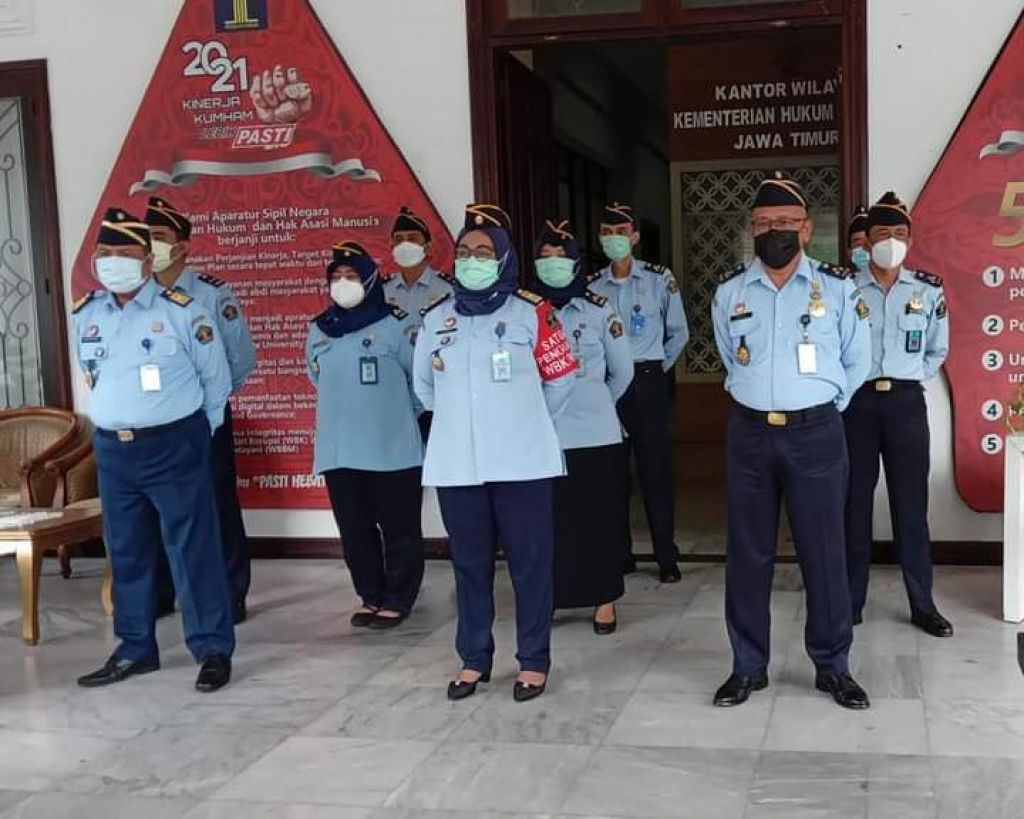 Plt Kakanwil Kemenkumham Jatim Ajak Pegawai Tingkatkan Capaian Kinerja