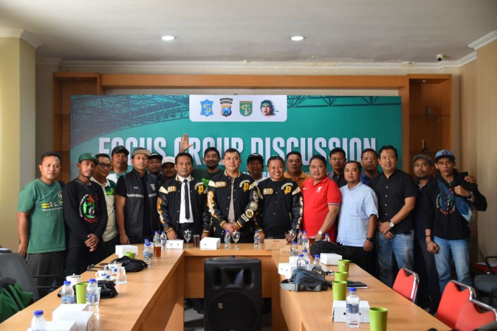 Satpol PP Surabaya Gelar FGD Sambut Anniversary Game ke-97 Persebaya VS Persibo