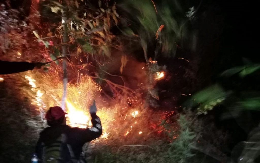 Blok Garotan Gunung Arjuno Pasuruan Terbakar