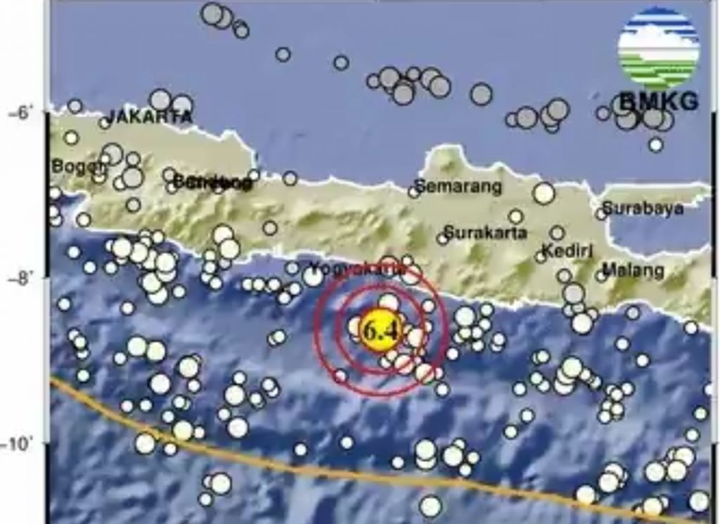 Gempa Bumi Magnitudo 6.4 di Bantul Yogyakarta Terasa Hingga Mojokerto
