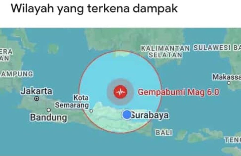 Penyebab Gempa Dua Kali di Tuban, BMKG: Aktivitas Sesar Aktif Laut Jawa