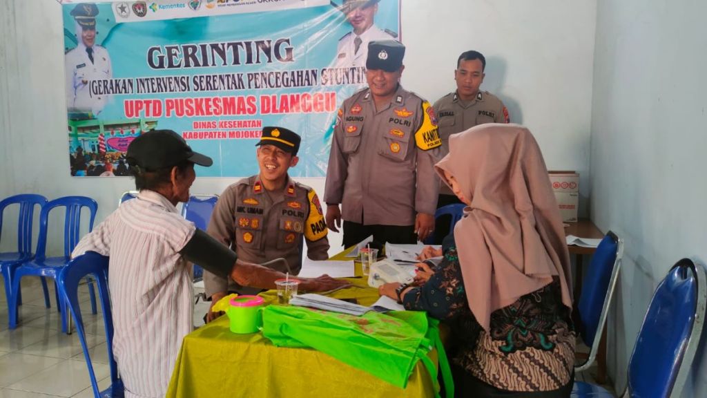 Jajaran Polres Mojokerto Blusukan ke Desa-Desa Dukung Program Grinting