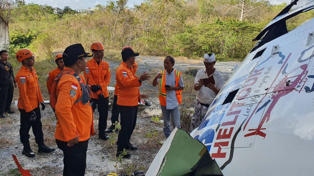 Helikopter Jatuh di Bali, PT Whitesky Aviation Kirimkan Tim Investigasi