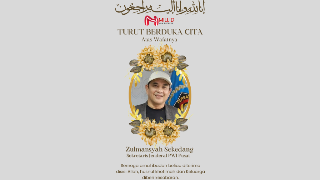 Telah Berpulang Ke Rahmatullah Sekjen PWI Pusat Zulmansyah Sekedang
