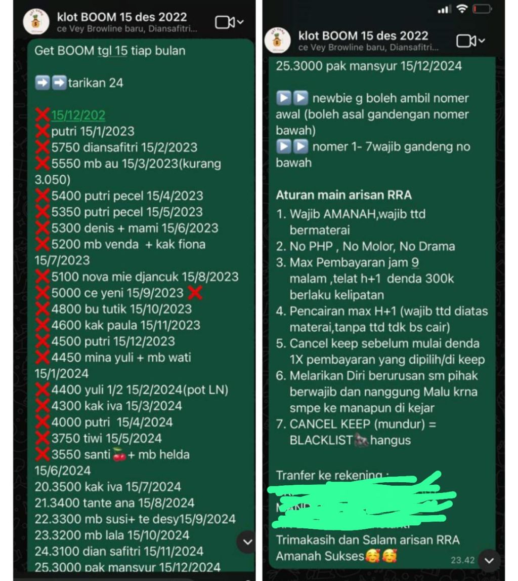 Bandar Arisan di Mojokerto Beberkan Versinya Terkait Polemik Pembayaran dan Denda Ang