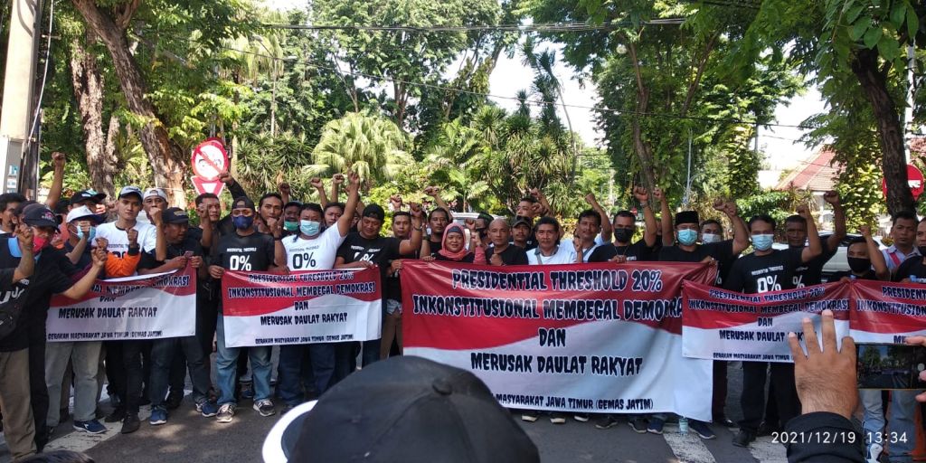 Gemas Jatim Tuntut Hapus Persekongkolan Jahat Presidential Threshold 20 Persen