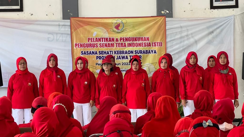 Pelantikan dan Pengukuhan Pengurus Senam TERA 'Sasana Sehati Kebraon Surabaya'