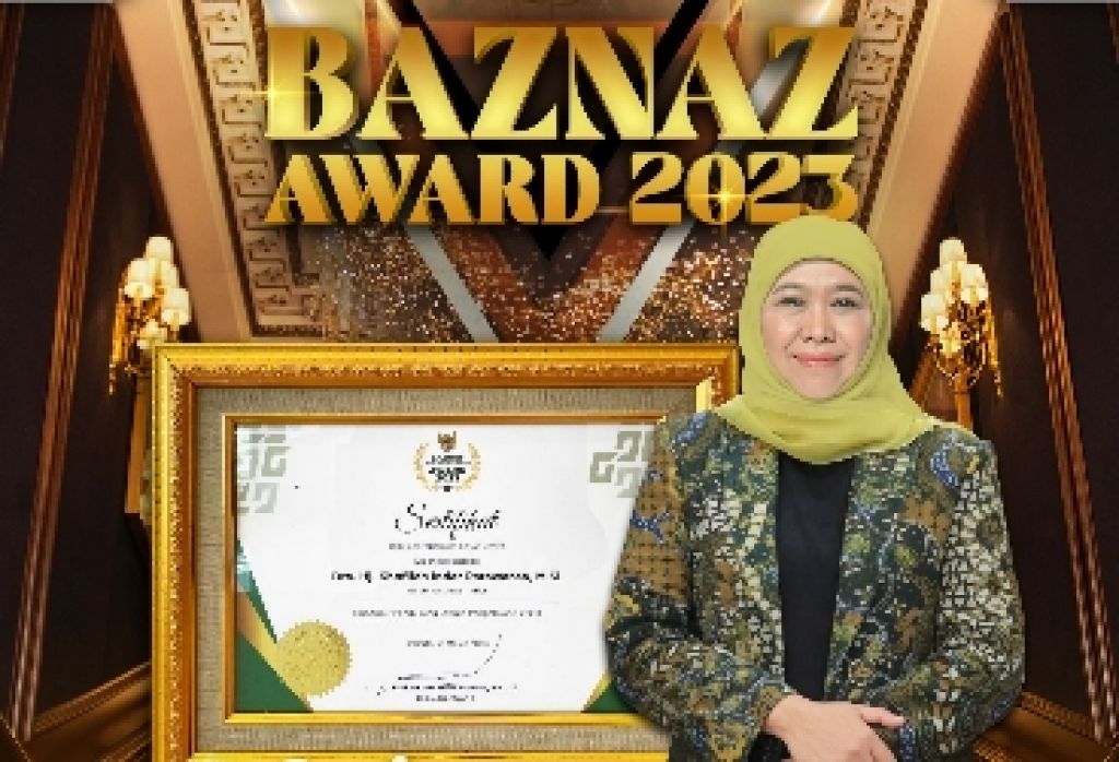 Gubernur Jatim Terima Penghargaan Baznas Award 2023