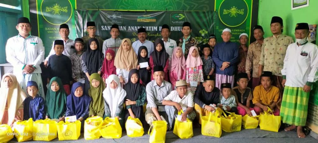 NU Care-LAZIZNU MWCNU Kecamatan Pasean, Santuni Yatim dan Dhuafa