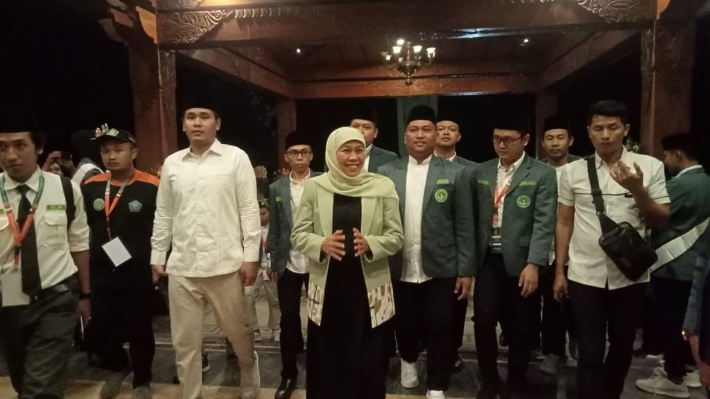 Khofifah Buka Acara Konbes Rakernas IPNU di Candra Wilwatikta Pasuruan