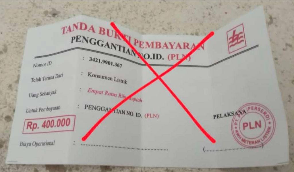 Awas! PLN Gadungan Beraksi di Surabaya, Minta Uang Pembayaran Penggantian ID