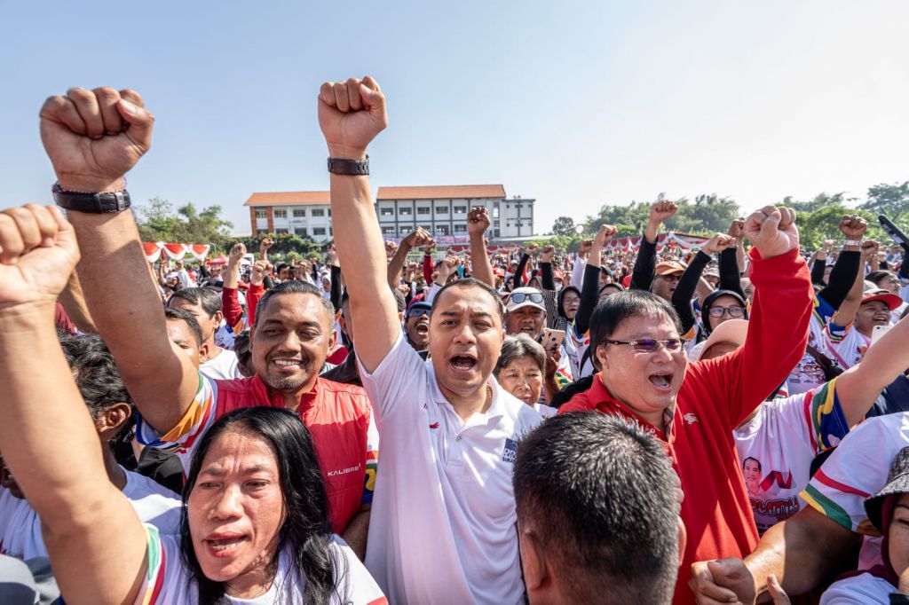 Di Depan 10 Ribu Relawan, Eri Cahyadi Ajak Menangkan Ganjar Pranowo