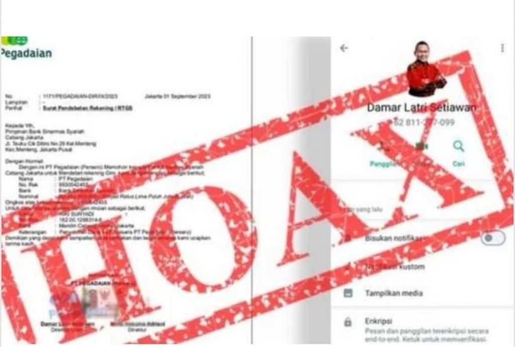 Awas! Penipuan Catut Nama Direksi Pegadaian