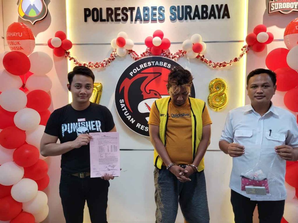 Edan, Jukir di Surabaya Miliki 48 Poket Sabu Siap Edar