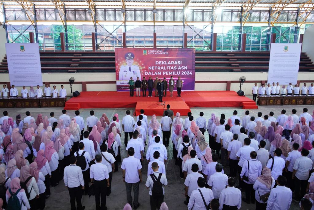 1000 ASN Kota Mojokerto Deklarasi Netralitas dalam Pemilu 2024