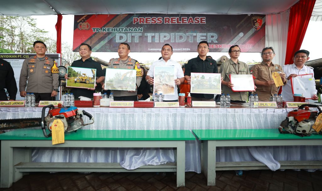 Bareskrim Polri Bongkar Illegal Logging di Kalteng, Satu Tersangka Ditangkap