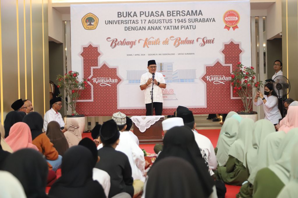 Untag Surabaya Rutin Ajak Ratusan Anak Yatim Piatu Berbagi Kasih di Bulan Suci Ramadan