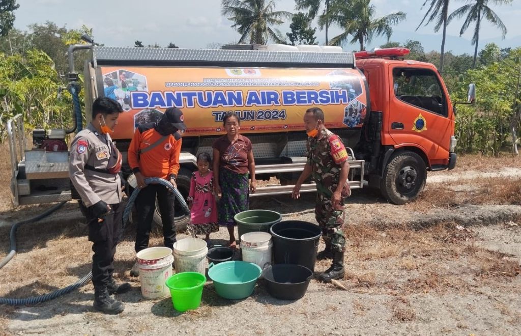 Air Bersih 10 Ribu Liter untuk Warga di Wilayah Kekeringan Bondowoso