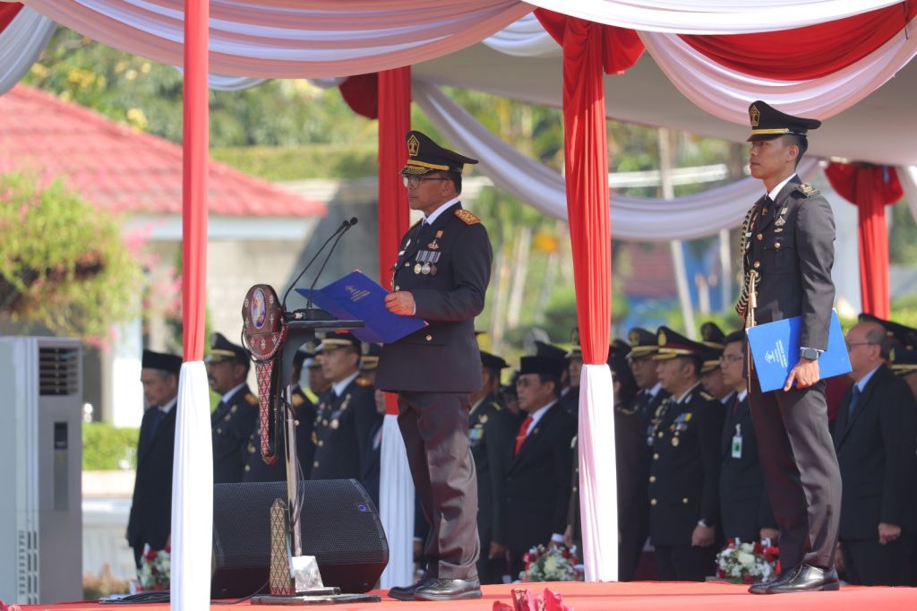 Tugu Pahlawan jadi Saksi Puncak Hari Pengayoman Ke-79 di Jawa Timur