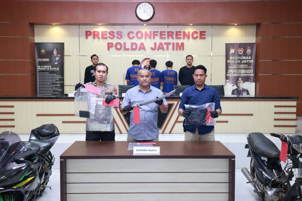 Komplotan Begal Motor Bersajam di Pasuruan-Probolinggo Dibekuk