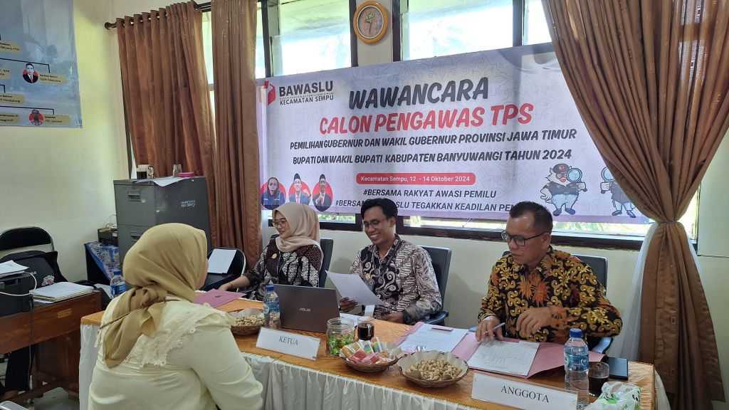 Pendaftar Pengawas TPS di Banyuwangi Jalani Tes Wawancara