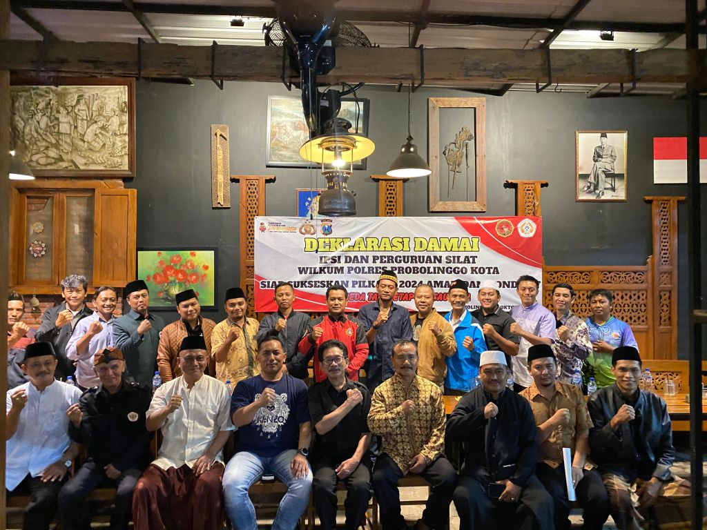 Jelang Pilkada 2024, Polres Probolinggo Kota Deklarasi Damai Antar Perguruan Silat