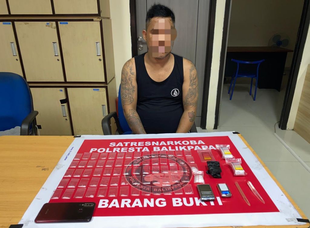 Residivis Narkoba di Balikpapan Ditangkap Lagi, Polisi Sita 23 Gram Sabu