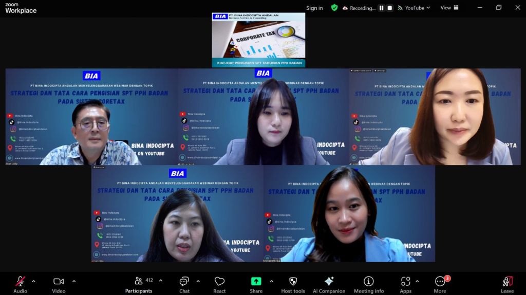 700 Peserta Ikuti Webinar Strategi Pengisian SPT PPh Badan di Sistem Coretax